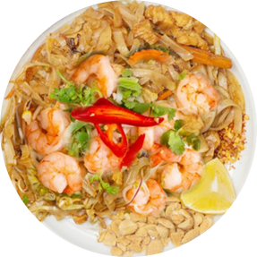 Pho xào tôm